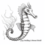 Realistic Seahorse Coloring Pages 3