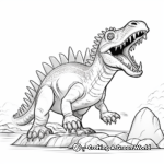 Realistic Spinosaurus Coloring Sheets 1