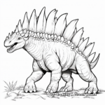 Realistic Stegosaurus Coloring Pages for Kids 4