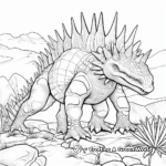 Realistic Stegosaurus Coloring Pages: Back to the Jurassic Era 1