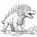 Realistic Stegosaurus Coloring Pages: Back to the Jurassic Era 2