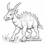 Realistic Styracosaurus Coloring Sheets 1