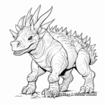 Realistic Styracosaurus Coloring Sheets 2