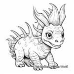 Realistic Styracosaurus Coloring Sheets 3