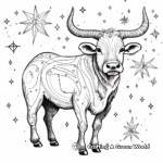 Realistic Taurus Constellation Coloring Pages 1