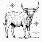 Realistic Taurus Constellation Coloring Pages 2