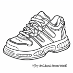Realistic Tennis Shoe Coloring Pages 2