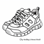 Realistic Tennis Shoe Coloring Pages 3