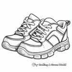 Realistic Tennis Shoe Coloring Pages 4