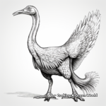 Realistic Therizinosaurus Coloring Pages 4