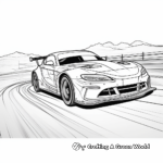 Realistic Touring Car Racing Coloring Sheets 2