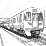 Realistic Train Station Coloring Pages 1