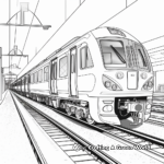 Realistic Train Station Coloring Pages 2