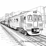 Realistic Train Station Coloring Pages 4