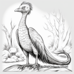 Realistic Troodon Coloring Sheets for Dinosaur Lovers 4