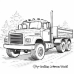Realistic Truck Coloring Pages 1