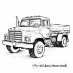 Realistic Truck Coloring Pages 4