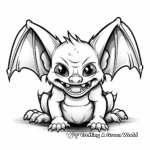 Realistic Vampire Bat Coloring Pages 3