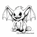 Realistic Vampire Bat Coloring Pages 4