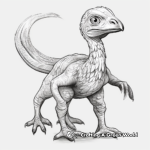 Realistic Velociraptor Coloring Sheets 1
