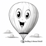 Realistic Weather Balloon Coloring Sheets 2