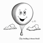 Realistic Weather Balloon Coloring Sheets 3