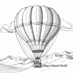 Realistic Weather Balloon Coloring Sheets 4