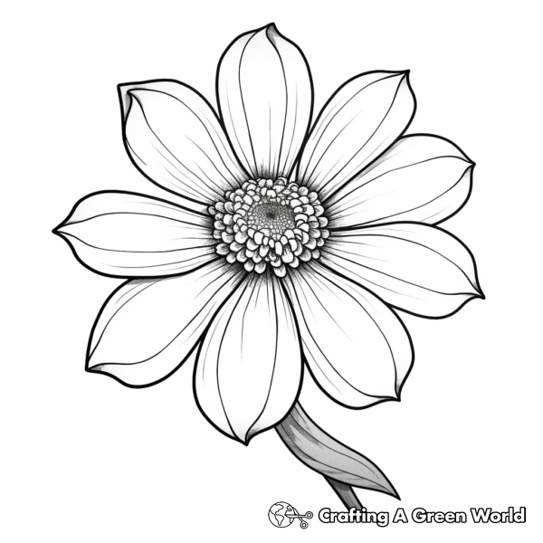 Zinnia Coloring Pages - Free &amp; Printable!