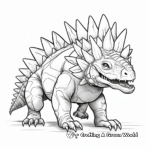 Realistic, Ancient Stegosaurus Dinosaur Coloring Pages 3