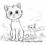 Reality-Based Cat and Mouse Interaction Coloring Pages 4