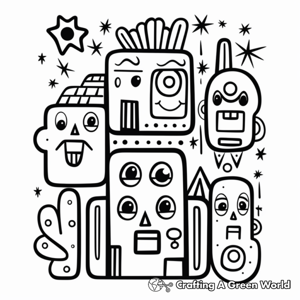 Shapes Coloring Pages - Free &amp; Printable!