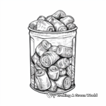 Páginas para colorear con temática de reciclaje de latas de aluminio 3