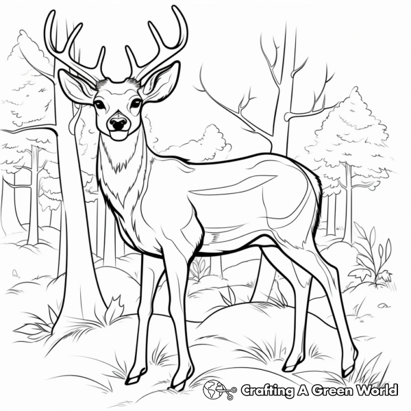 Deer Coloring Pages - Free &amp; Printable!