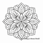 Reflective Mandala with Inspiring Words Coloring Sheets 2