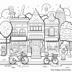 Refreshing Ice Cream Coloring Sheets 1