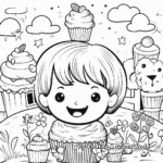 Refreshing Ice Cream Coloring Sheets 3