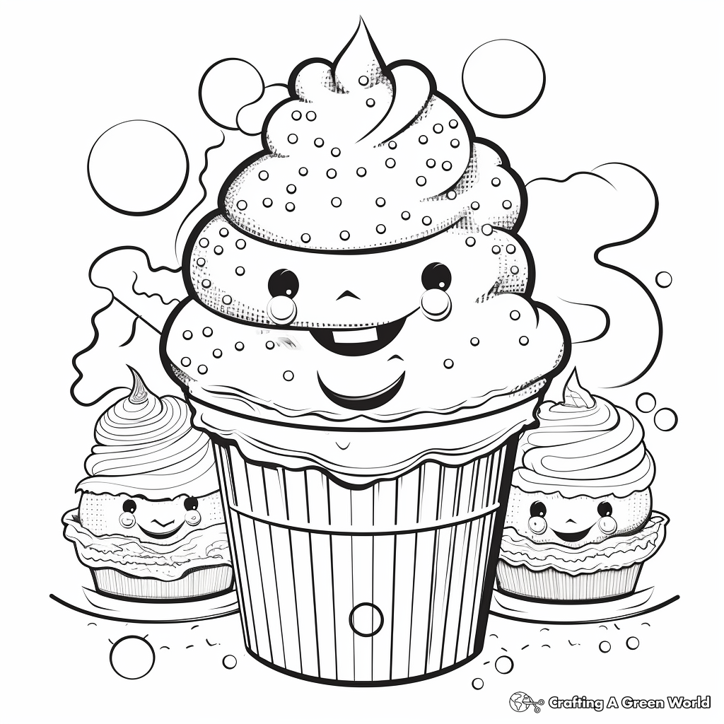 Refreshing Ice Cream Coloring Sheets 4