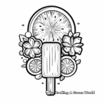 Refreshing Lemon-Lime Popsicle Coloring Pages 1