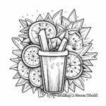 Refreshing Lemon-Lime Popsicle Coloring Pages 2