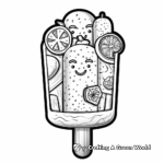 Refreshing Lemon-Lime Popsicle Coloring Pages 3