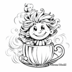 Refreshing Peppermint Tea Coloring Pages 2
