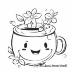 Refreshing Peppermint Tea Coloring Pages 4