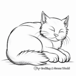 Relaxing Cat Coloring Pages for Adults 3