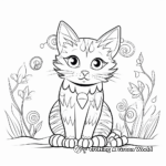 Relaxing Cat Coloring Pages for Adults 4
