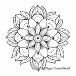 Relaxing Flower Mandala Coloring Pages 1