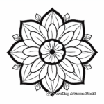 Relaxing Flower Mandala Coloring Pages 3