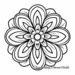 Relaxing Flower Mandala Coloring Pages 4