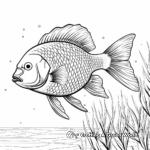 Relaxing Golden Shiner Sunfish Coloring Pages 2