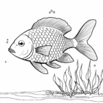 Relaxing Golden Shiner Sunfish Coloring Pages 3