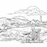 Relaxing Irish Landscape Coloring Pages for Adults 3